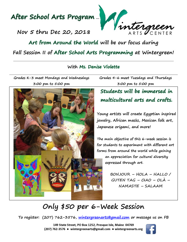 After School Arts Program Wintergreen Arts Center
