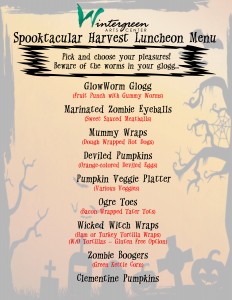 Spooktacular Harvest Luncheon Menu