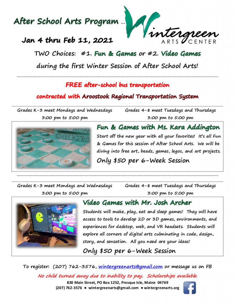 After School Arts Program Wintergreen Arts Center